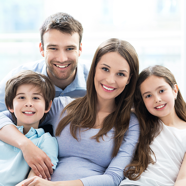 Family smiling